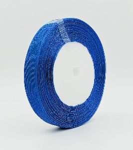 1 Inch 35mtr Organza Blue Ribbon