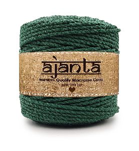 100mtr Army Green Polyester Twisted Macrame Cotton Cords
