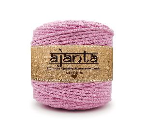 100mtr Baby Pink Macrame Cotton Cords