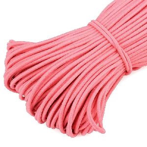 100mtr Baby Pink Round Elastic Cord Straps