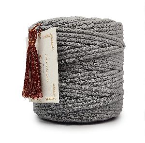 100mtr Braided Grey Macrame Cotton Cords