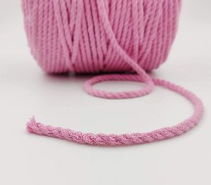10mtr Baby Pink Macrame Cotton Cords