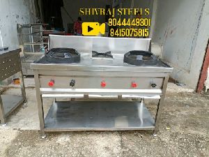 Two Burner Chinese Gas Range