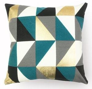 Geometric Triangle Printed Cushion