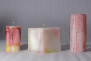 Shaded Wax Candles