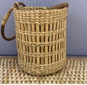 Kauna Basket with Cane Handle