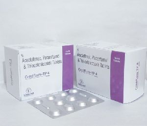 Aceclofenac Paracetamol and Thiocolchicoside Tablets