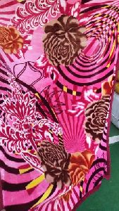 Floral Print Mink Blanket