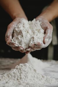 Wheat flour for bread or baking