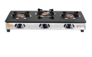 Elegant 301 Gas Stove with Glass Top