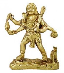 Brass Bhairav Baba Statue