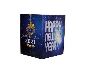 Happy New Year Musical Singing Voice Greeting Card  Musical Recordable Customized