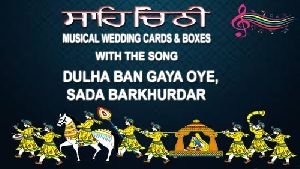 Musical Song Modules Indian Wedding Cards
