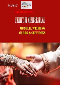 Indian Wedding Cards Sahi Chithi Gift Boxes Musical Song Module Family Di Member Bana