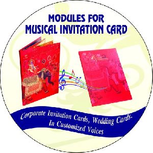 Indian Wedding Marriage Invitation Card Musical Sound Module with Song Mehandi Hai Rachne Wali