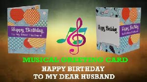 Musical Voice modules, Singing Greeting Card Happy Birthday To You For Husband,Son, Friends 