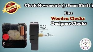 Premium Quality TTC Silky / Sweep Clock Movements (12mm Shaft) For Wooden Clock, Designer Clocks
