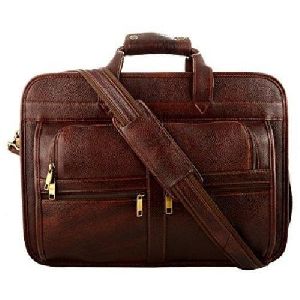 Tan Leather Office Bag