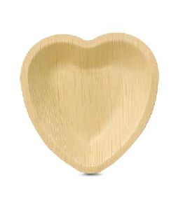 Heart Shaped Areca Leaf Plates