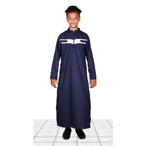 Blue Thobe For Boys - Cotton Jhubba