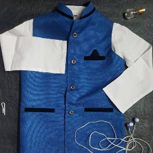 Cotton Kurta Pajama With Modhi Jacket