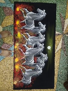 seven horse painting