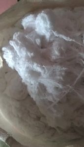 White pure cotton yarn waste