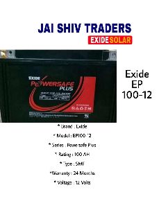 exide powersafe plus exide ep 100-12 battery