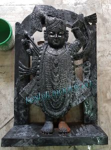Shrinath ji In black marble