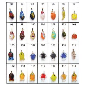 Glass Animal and Fruit Shape Beads