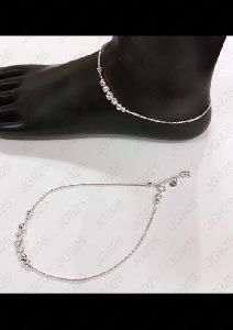 925 Sterling Silver Light Weight Toe Anklet 4