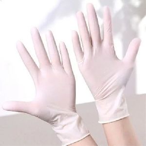 White Vinyl Gloves