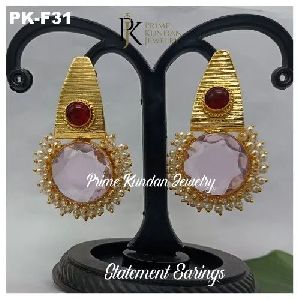 PK-F31 Jade Earrings