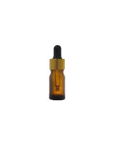 5 ml Amber Glass with Dropper Bottle