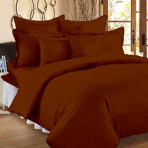 rekhas 400 tc cotton satin striped plain double two pillow cover bedsheet