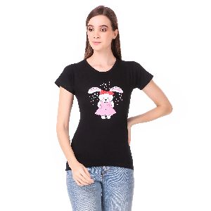 Frock Cat Print Women T-Shirts