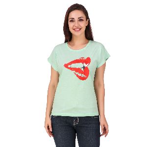 Lip Print Women T-Shirts