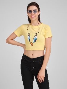 Tweety Print Women Crop T-Shirts