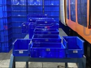 Blue HDPE Crate