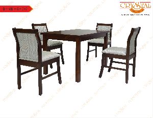 D 116B+CH010 4 Seater Dining Table Set