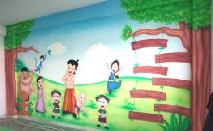Nursery School Wall Painting Artist 