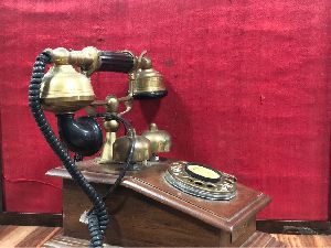 Brass Printed Antique Candlestick Landline Telephone, for Calling