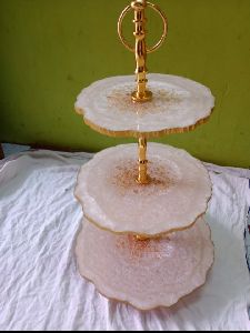 Luxury Epoxy Resin Cake Platter