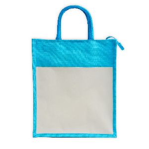 Sky blue Jute bag