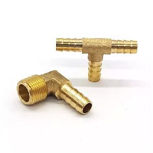 T and L Shaped Brass Hose Barb