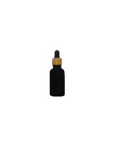 30 ml Black Glossy Dropper Bottle