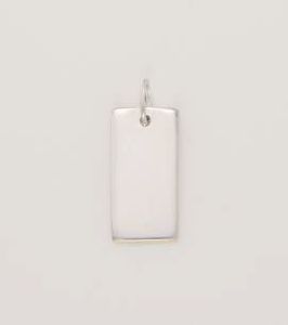 925 Sterling Silver Dog Tag Pendant