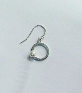 925 Sterling Silver Earring with Ball Pearl