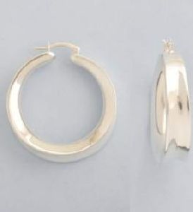 925 Sterling Silver Electroforming Hoop Earrings