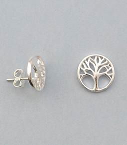 925 Sterling Silver Tree of Life Earrings